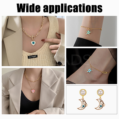 36Pcs 18 Style Alloy Enamel Pendants ENAM-CA0001-37-1