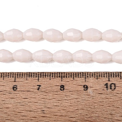 Opaque Solid Color Glass Beads Strands GLAA-N071-01A-C02-1