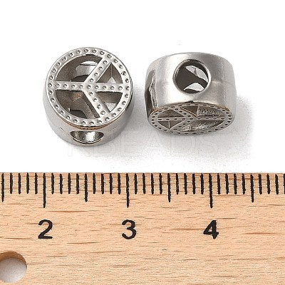 Non-Tarnish 304 Stainless Steel Hollow Beads STAS-I203-45P-1