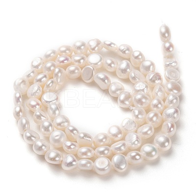 Natural Cultured Freshwater Pearl Beads Strands PEAR-N014-04B-1