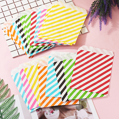 40Pcs 8 Colors Kraft Paper Bags CARB-TA0001-08-1