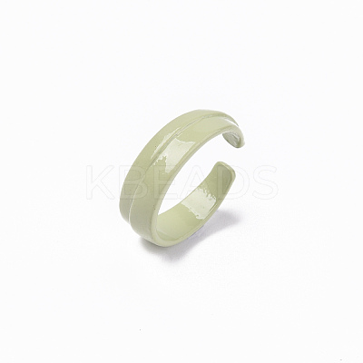 Spray Painted Alloy Cuff Rings RJEW-T011-28A-RS-1