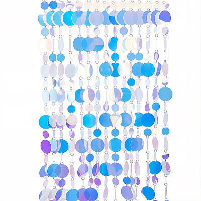 20Pcs PVC Sequin Round Beaded Curtain AJEW-CN0006-55D-1