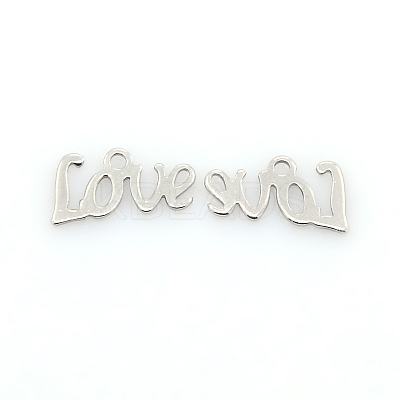 Tarnish Resistant 201 Stainless Steel Charms STAS-J014-09-1