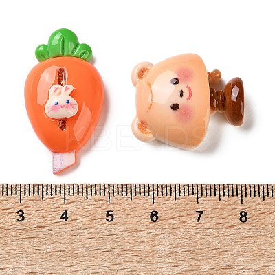School Supplies Opaque Resin Cabochons CRES-L050-03-1