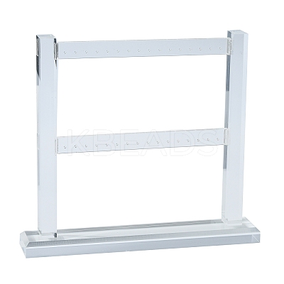 Organic Glass Earring Stands Displays LS-EDIS-E008-01-1