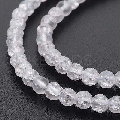 Crackle Glass Beads Strands GLAA-S192-D-006A-1