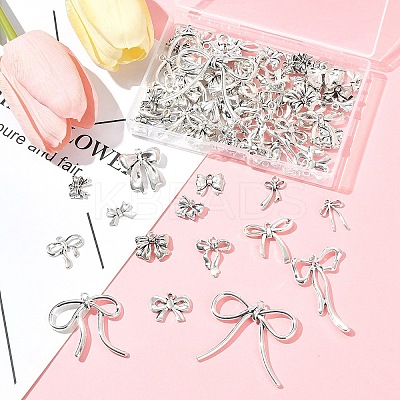 80Pcs 16 Styles Tibetan Style Alloy Pendants TIBEP-FS0001-31-1