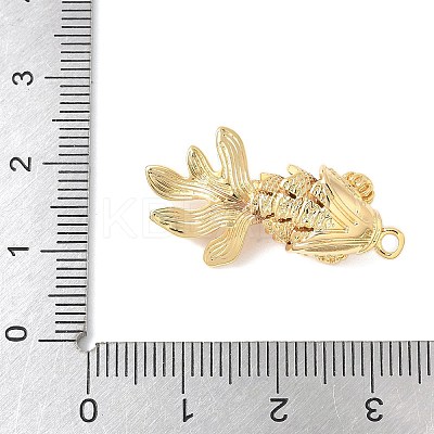 Brass Micro Pave Clear Cubic Zirconia Pendants KK-U064-18C-G-1