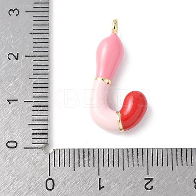 Brass Enamel Pendants KK-E093-03G-J-01-1