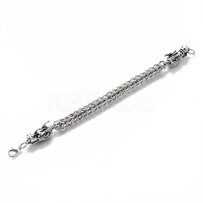 Men's Alloy Wheat Chain Bracelets BJEW-T014-09AS-1