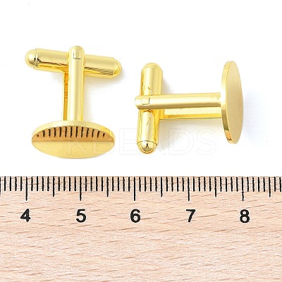 Rack Plating Brass Cuff Button KK-L151-10G-1
