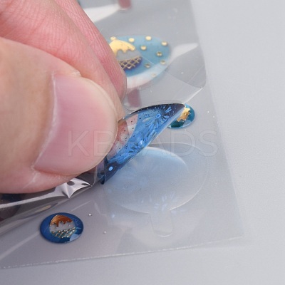 Epoxy Resin Sticker DIY-B009-03F-1