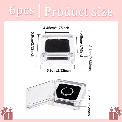 Transparent Plastic Jewelry Display Stands LS-ODIS-WH0029-36-1