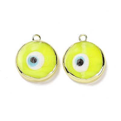 Handmade Lampwork Pendants LAMP-P057-03G-01-1