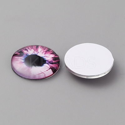 Glass Cabochons LS-GLAA-WH0033-75G-09-1