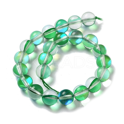 Synthetic Moonstone Beads Strands G-P528-J02-14-1