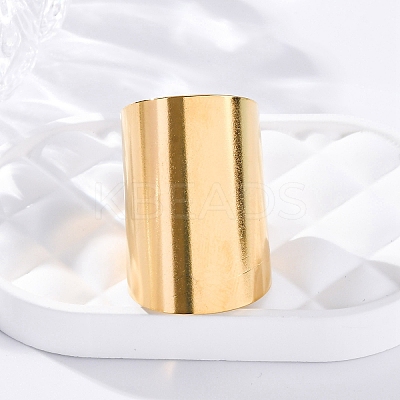 304 Stainless Steel Cuff Rings for Women LS-RJEW-F175-02G-01-1