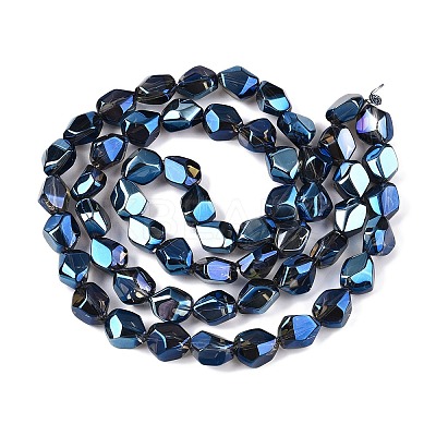 Electroplate Glass Beads Strands EGLA-T021-10H-1
