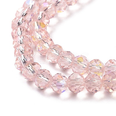 Electroplate Glass Beads Strands EGLA-A034-T6mm-L18-1