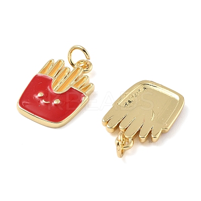 Brass Pendants KK-H002-07F-G-RS-1