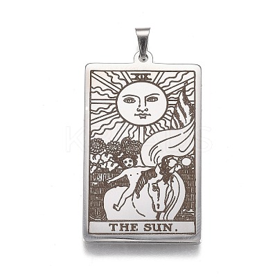 304 Stainless Steel Pendants STAS-H116-01P-1