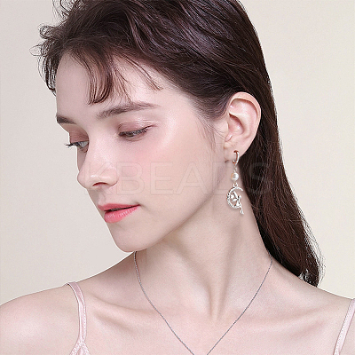 20Pcs 2 Colors Brass Stud Earring Findings with 20Pcs Plastic Ear Nuts FIND-BBC0002-13-1