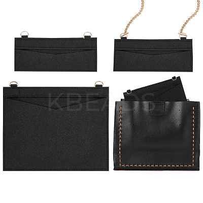 2Pcs 2 Styles Wool Felt Bag Organizer Inserts FIND-WR0007-26F-1