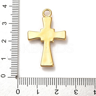 Real 18K Gold Plated 304 Stainless Steel Pendants X-STAS-M331-02A-G-1