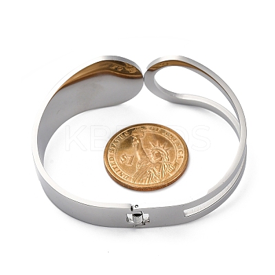 304 Stainless Steel Hinged Bangles for Women LS-STAS-Z114-09P-1