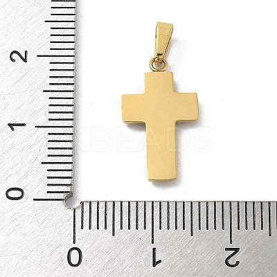 Ion Plating(IP) 304 Stainless Steel Micro Pave Cubic Zirconia Pendants STAS-Z107-08G-15-1