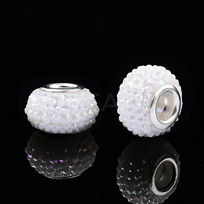 Opaque Resin European Beads RPDL-T038-008H-1