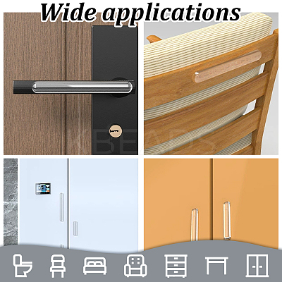 1 Set 6Pcs Self Adhesive Door Knob Bumpers AJEW-NB0006-18-1