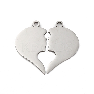 Anti-Tarnish 201 Stainless Steel Pendants STAS-R002-20P-1