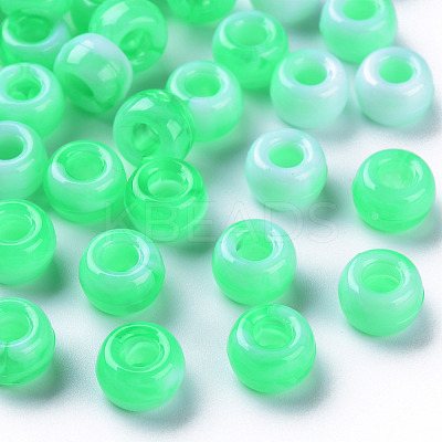 Acrylic European Beads MACR-S375-002B-01-1