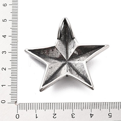 Retro 304 Stainless Steel Pendants STAS-Z095-01AS-1