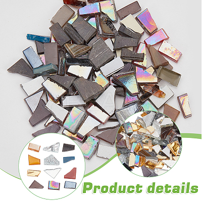 291Pcs 3 Colors Porcelain Mosaic Tiles PORC-WR0001-01B-1