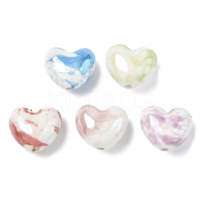 Glazed Porcelain Beads PORC-K003-04-1