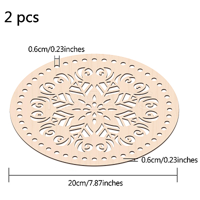 Basswood Basket Bottoms WOOD-WH0111-005-1