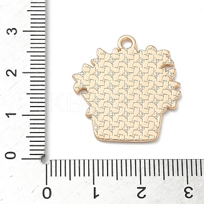 Small Potted Plant with Dog Alloy Enamel Pendants ENAM-I083-01KCG-02-1