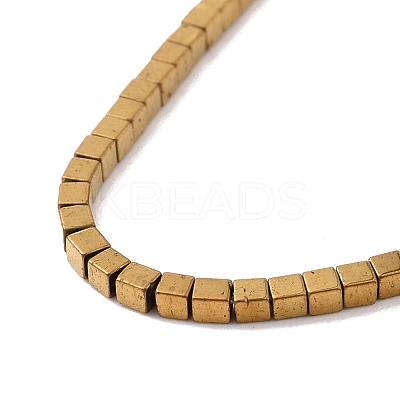 Electroplated Non-magnetic Synthetic Hematite Beads Strands G-G862-03I-1
