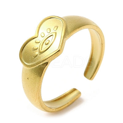 304 Stainless Steel Open Cuff Rings LS-RJEW-K245-65G-1