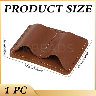 1Pc Imitation Leather Loss-Proof Portable Pen Holder AJEW-MA0001-12A-1