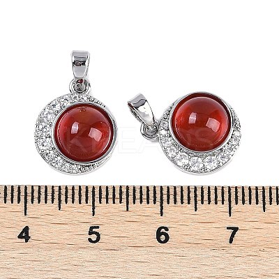 Natural Carnelian(Dyed & Heated) Pendants KK-U043-53P-01-1