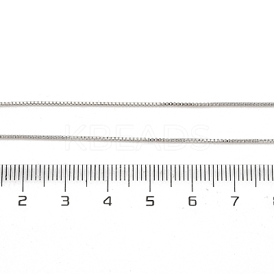 Brass Box Chain Necklaces for Women NJEW-G160-17P-1
