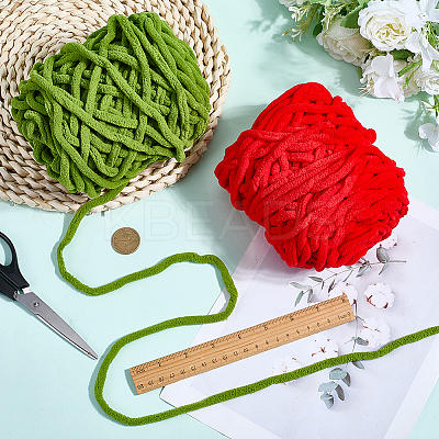 2 Skeins 2 Colors Polyester Yarn OCOR-CY0002-63B-1