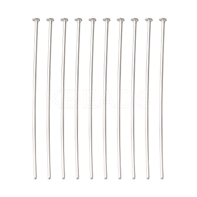 Tarnish Resistant Jewelry Tools and Equipment Decorative Stainless Steel Flat Head Pins X-STAS-E023-0.6x30mm-1