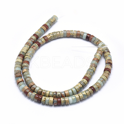 Natural Aqua Terra Jasper Beads Strands G-I213-08-6mm-1