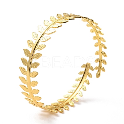 Leaf Upper Arm Cuff Band AJEW-G033-02G-1