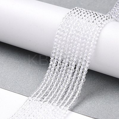 Transparent Glass Beads Strands LS-GLAA-H021-04-29-1